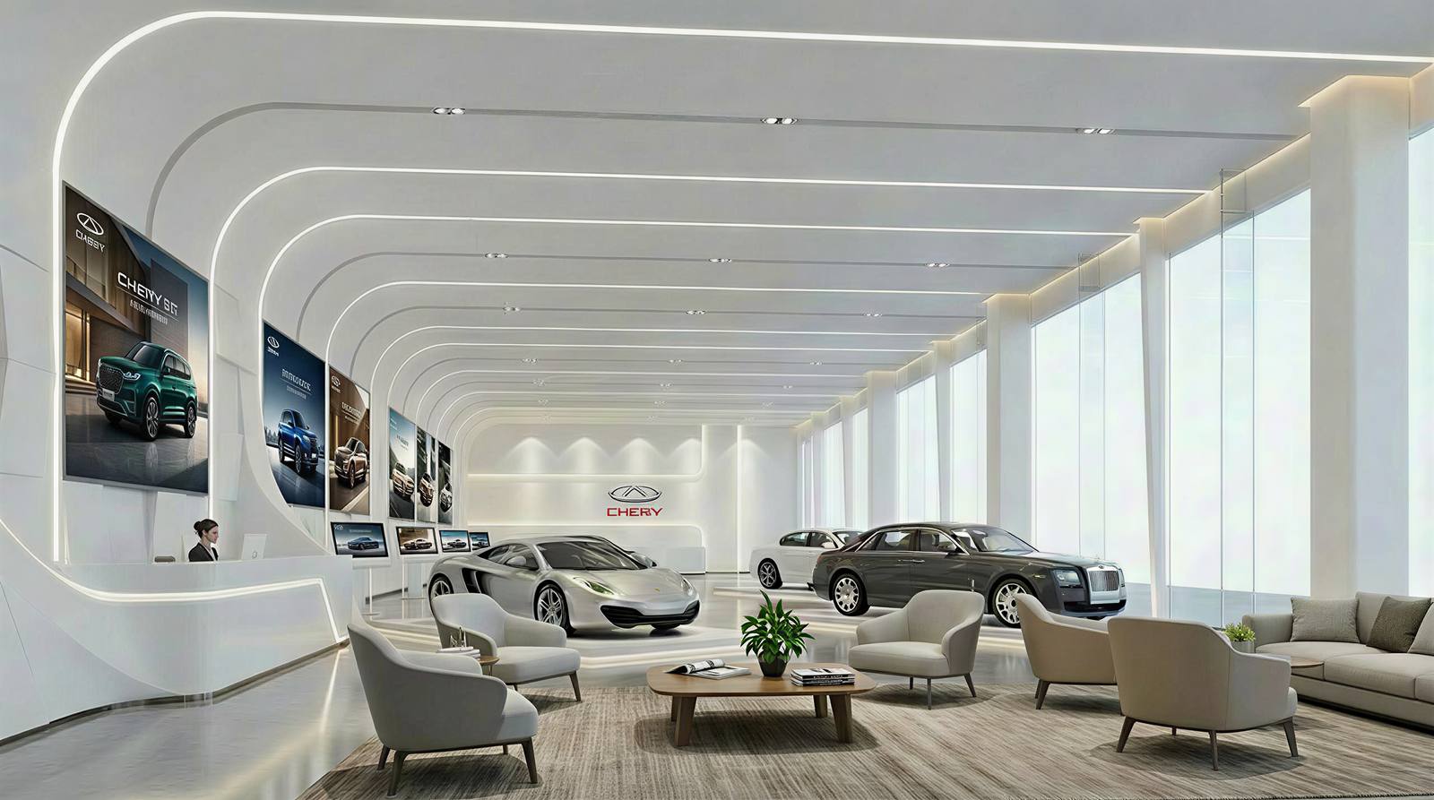Chery showroom interior view 1