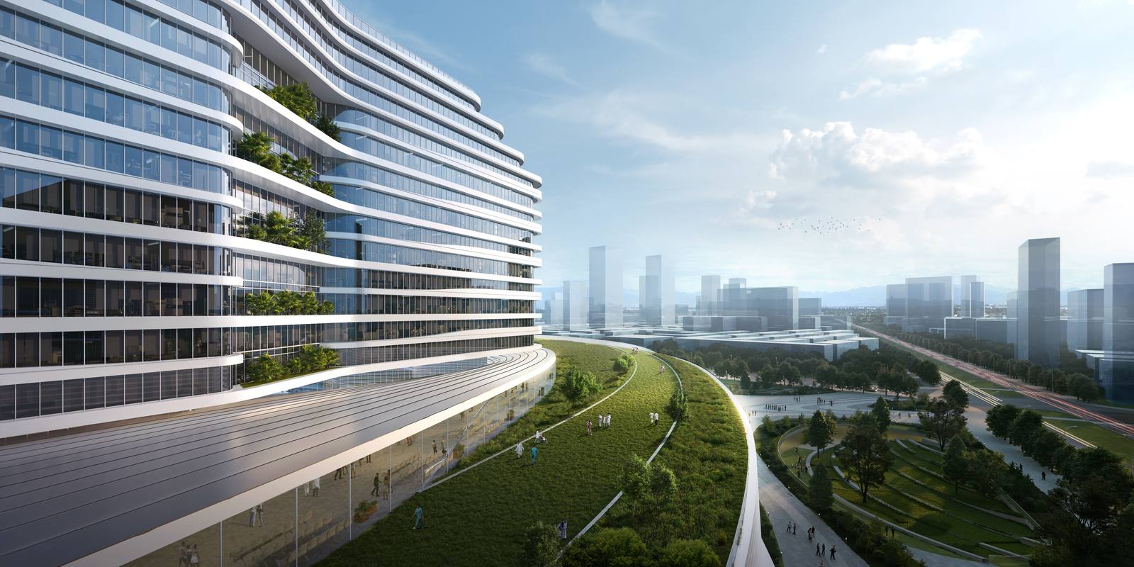Dongguan Binhai Bay Hospital architectural view