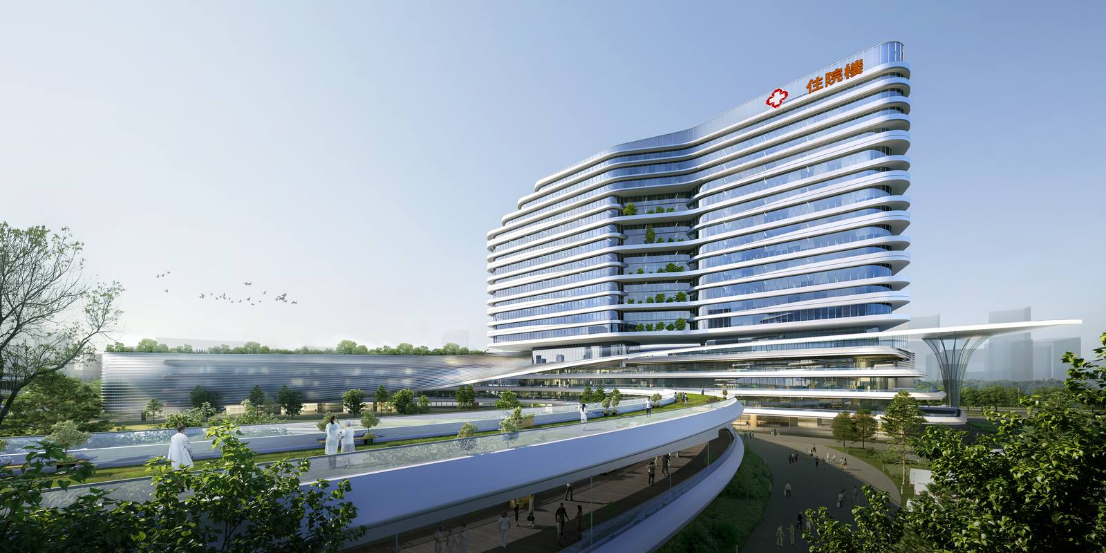 Dongguan Binhai Bay Hospital project rendering
