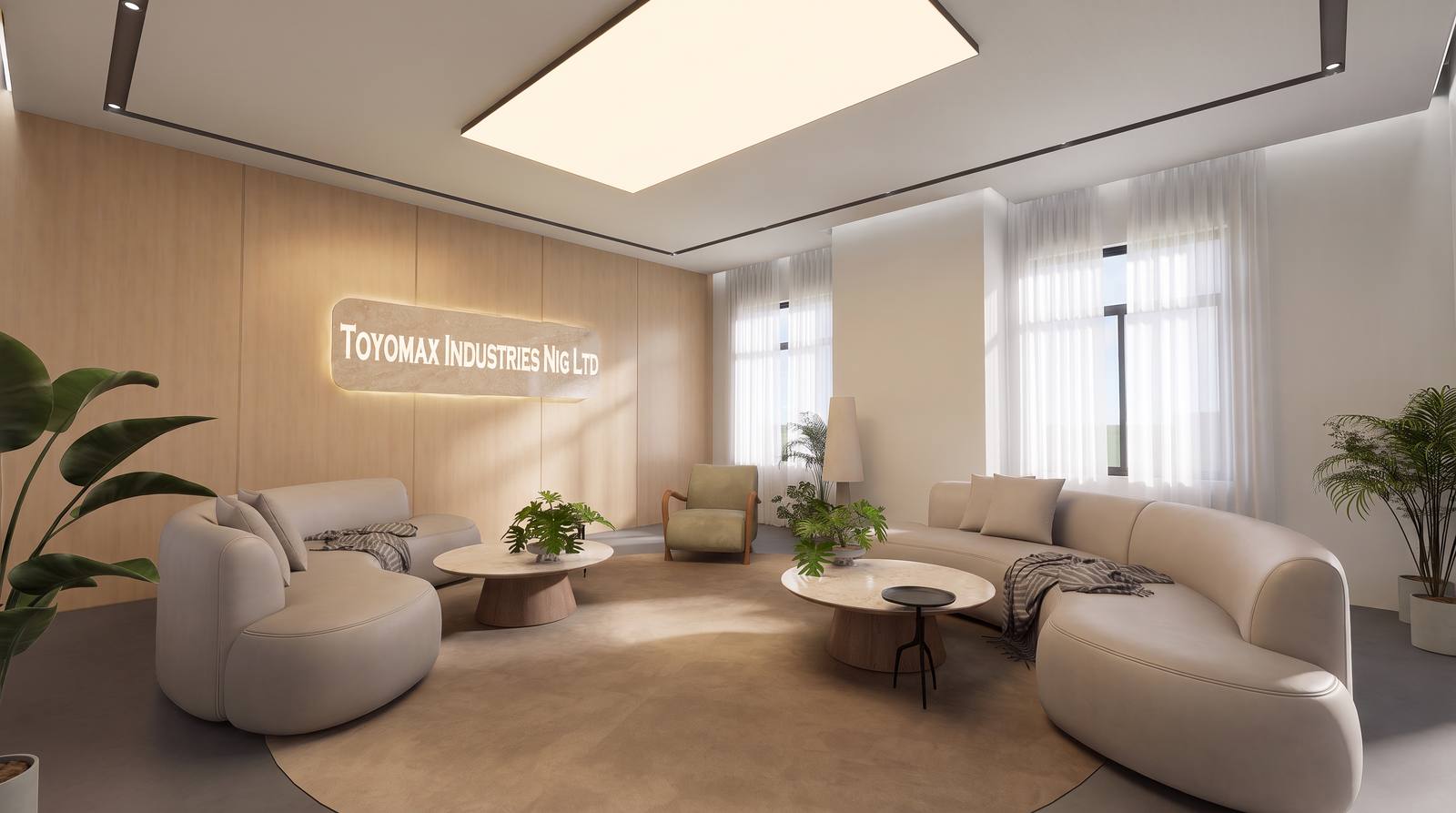 Distributor office reception area