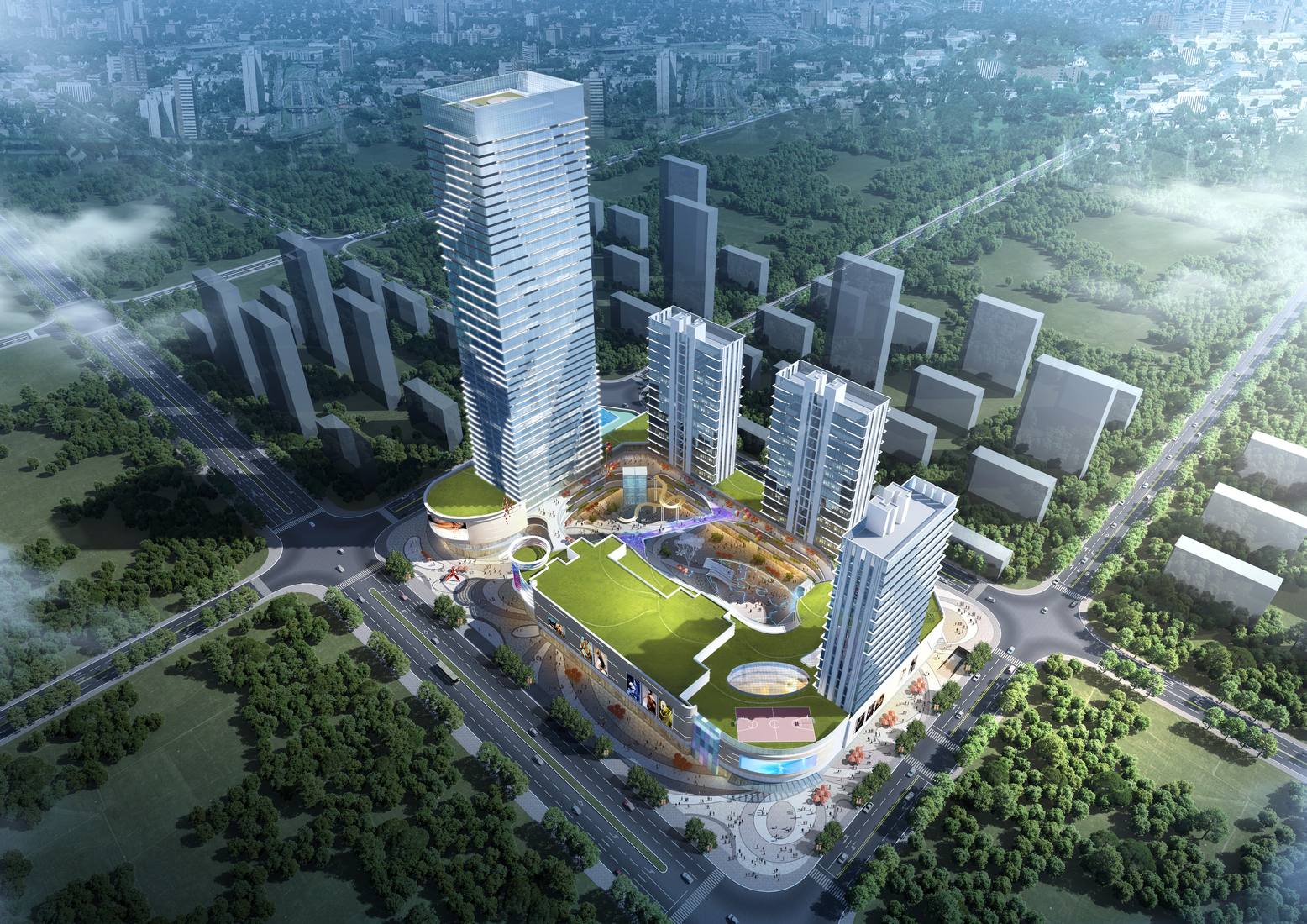 Guizhou IFC commercial complex view