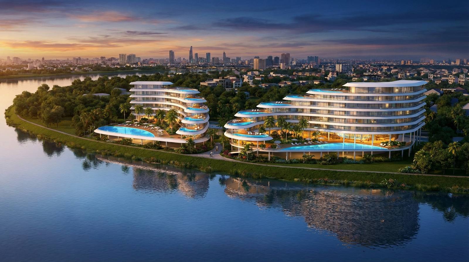 Infinity riverside architectural rendering